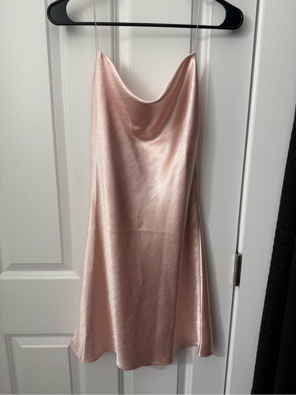 Cowl neck mini dress